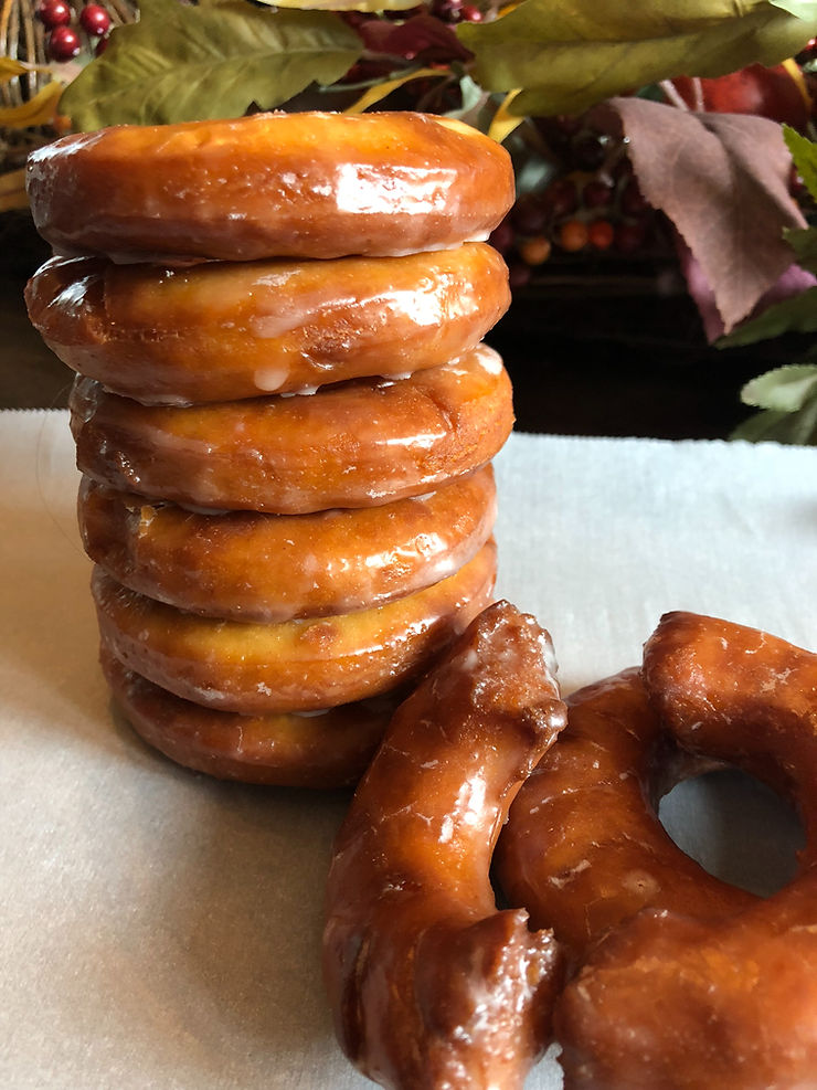 Deliciously Glazed Gluten Free Donut Stack